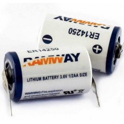 Bateria de lítio 1/2 aa 3,6v